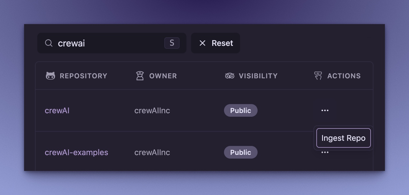 Ingest Repo Action